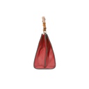 Gucci Nymphaea Bamboo Shoulder Hand Bag Red