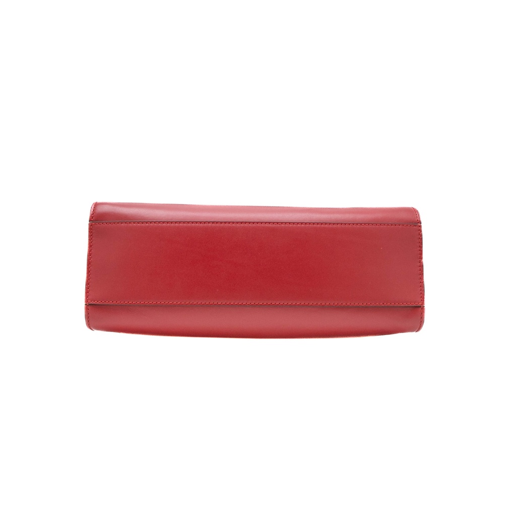Gucci Nymphaea Bamboo Shoulder Hand Bag Red