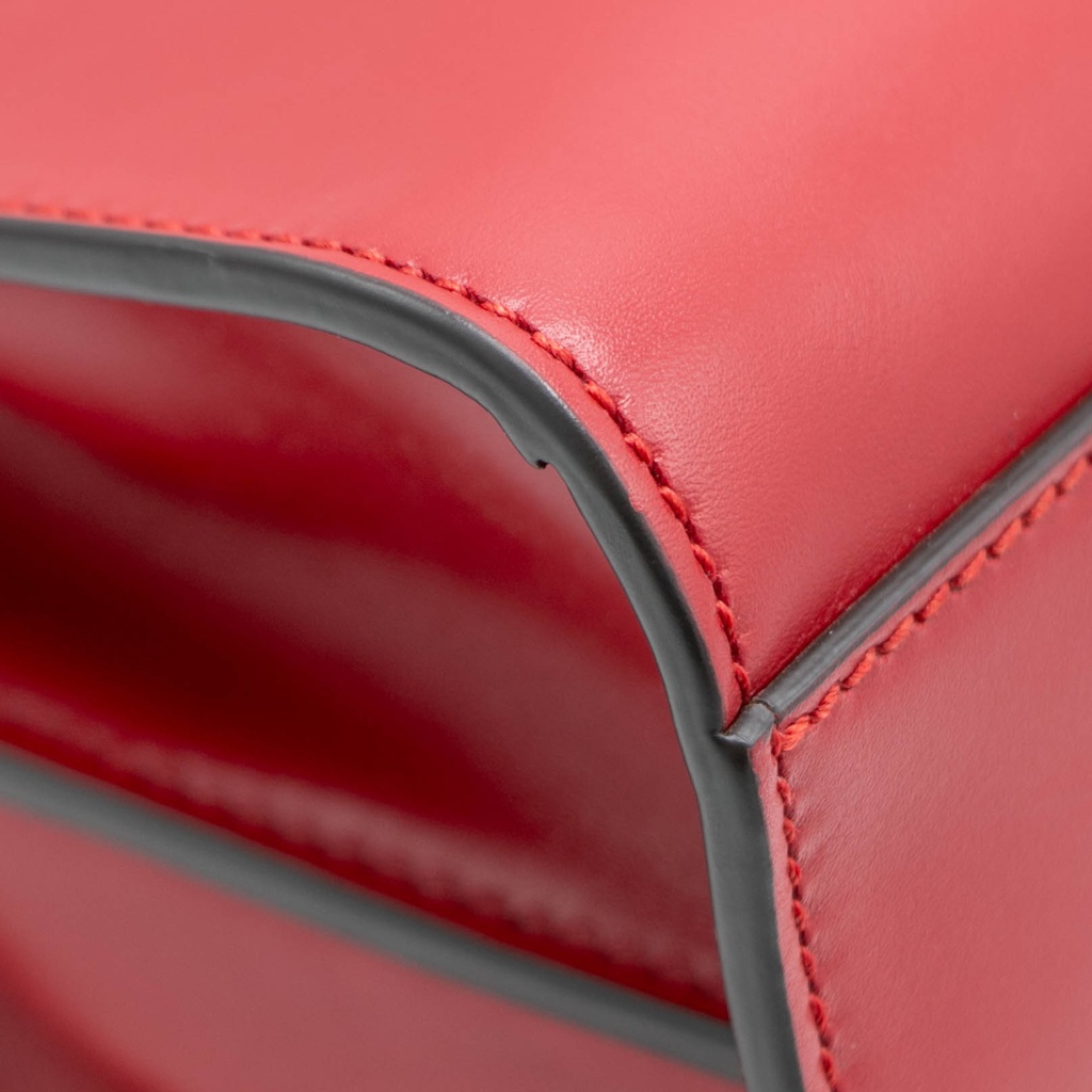 Gucci Nymphaea Bamboo Shoulder Hand Bag Red
