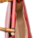 Gucci Nymphaea Bamboo Shoulder Hand Bag Red