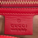 Gucci Nymphaea Bamboo Shoulder Hand Bag Red