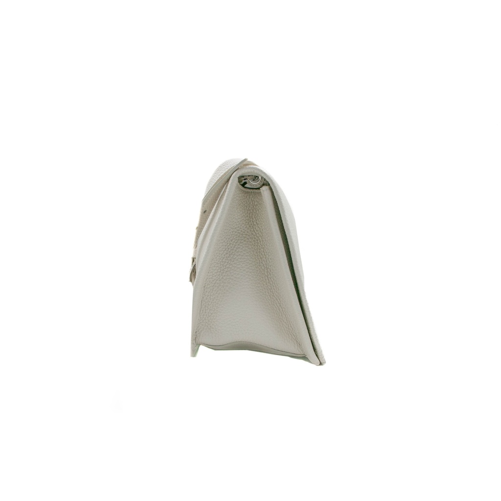 Prada Glace Crossbody Shoulder Bag White Leather 1BD296