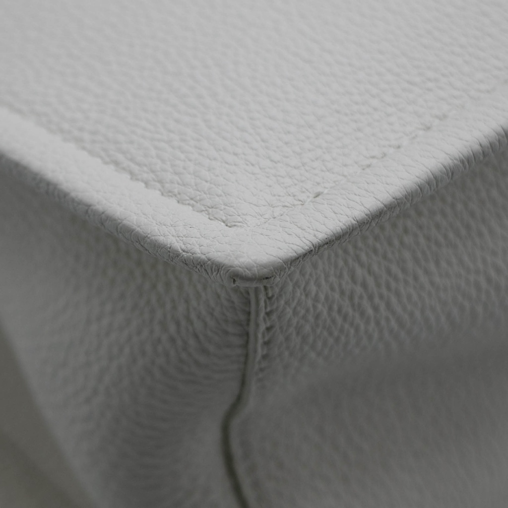 Prada Glace Crossbody Shoulder Bag White Leather 1BD296