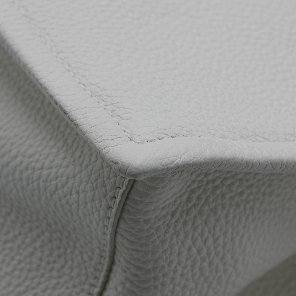 Prada Glace Crossbody Shoulder Bag White Leather 1BD296