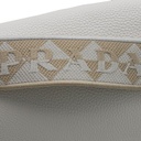 Prada Glace Crossbody Shoulder Bag White Leather 1BD296