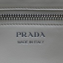 Prada Glace Crossbody Shoulder Bag White Leather 1BD296