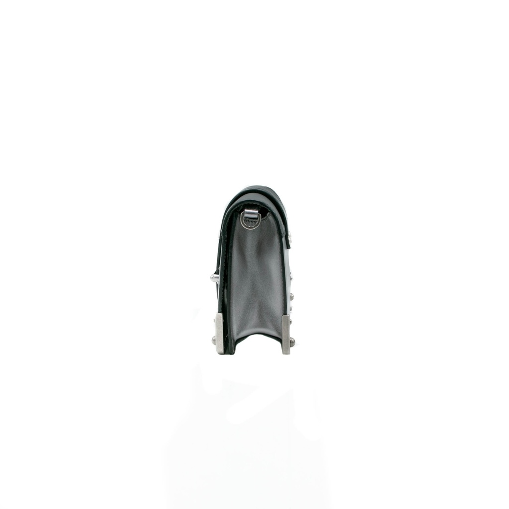 Prada Saffiano-Trimmed Vitello Metal Cahier Bag