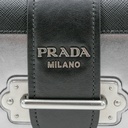 Prada Saffiano-Trimmed Vitello Metal Cahier Bag