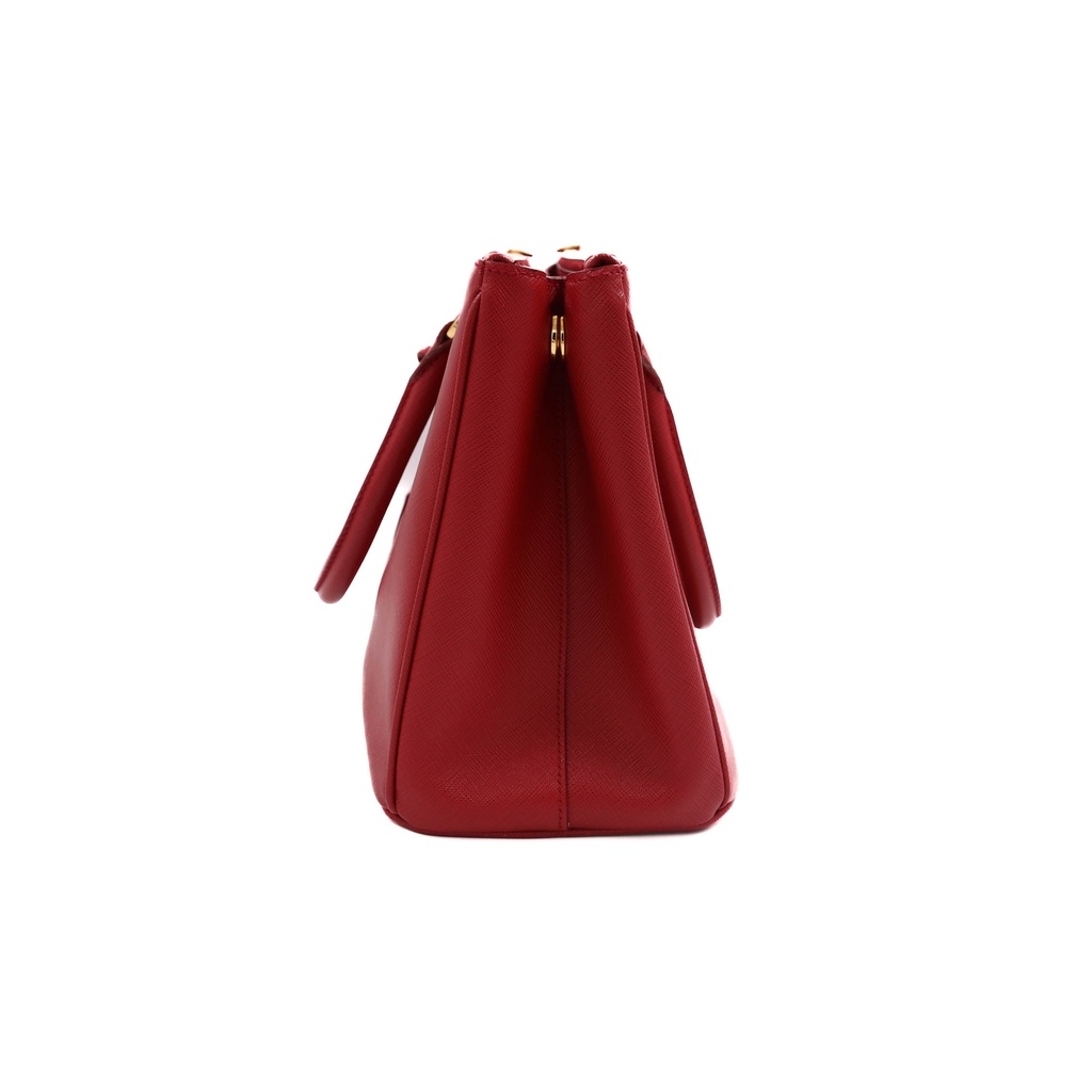 Prada Saffiano Small Galleria Double Zip Tote Bag