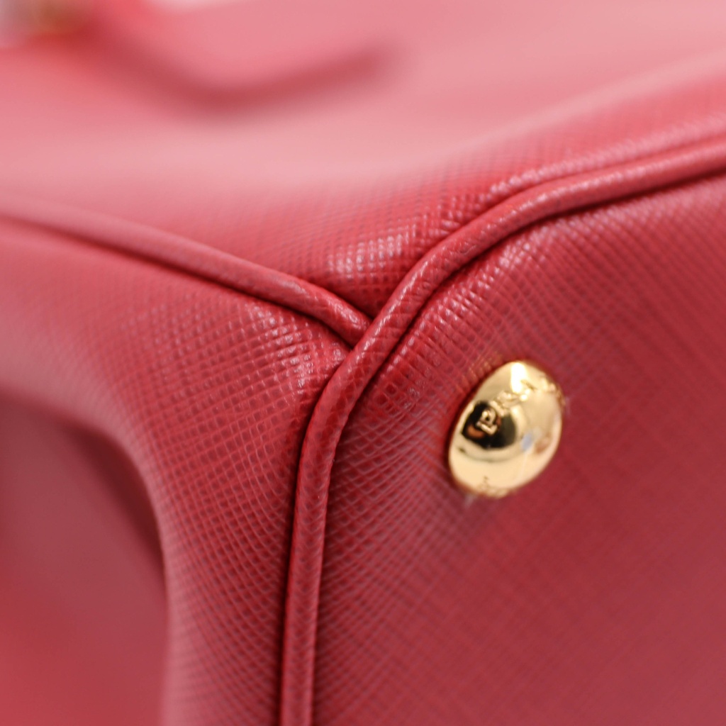 Prada Saffiano Small Galleria Double Zip Tote Bag