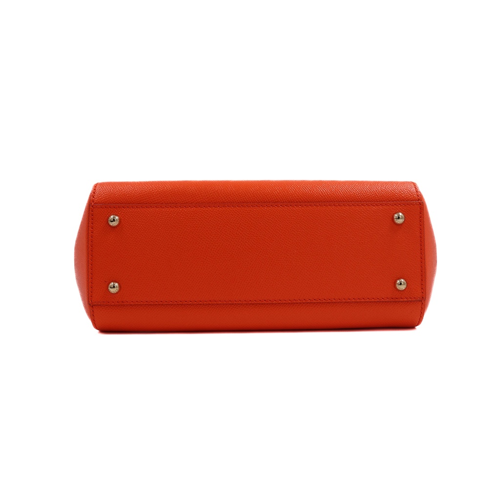 Dolce & Gabbana Dauphine Medium Miss Sicily Orange Bag