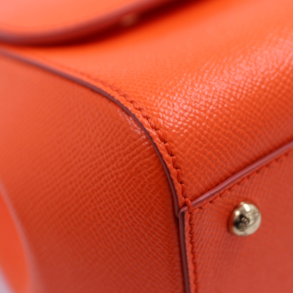 Dolce & Gabbana Dauphine Medium Miss Sicily Orange Bag