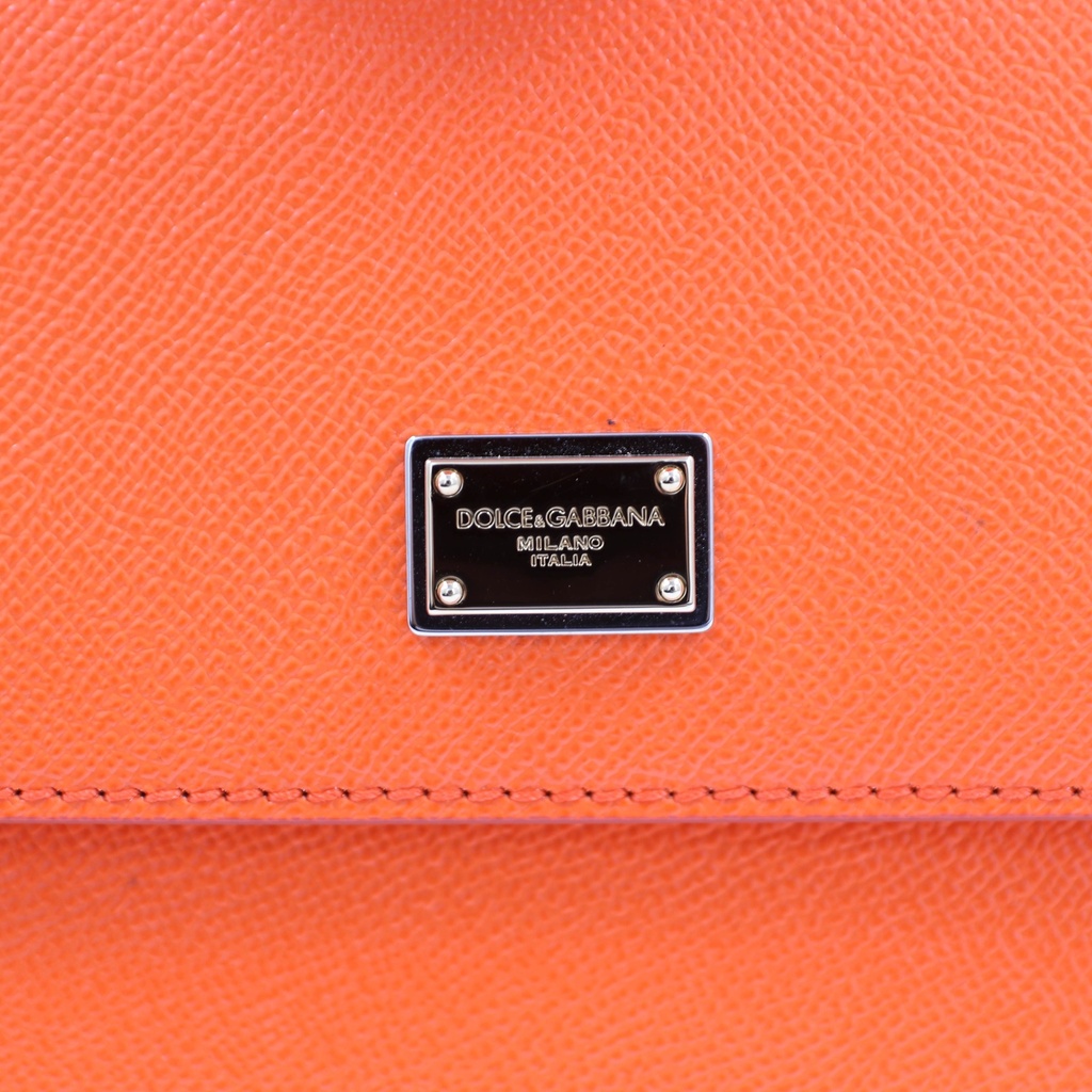 Dolce & Gabbana Dauphine Medium Miss Sicily Orange Bag