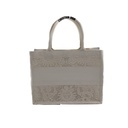 Christian Dior Medium Canvas White Sun Embroidery Book Tote