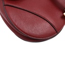 Christian Dior Medium Leather Saddle Bag Red