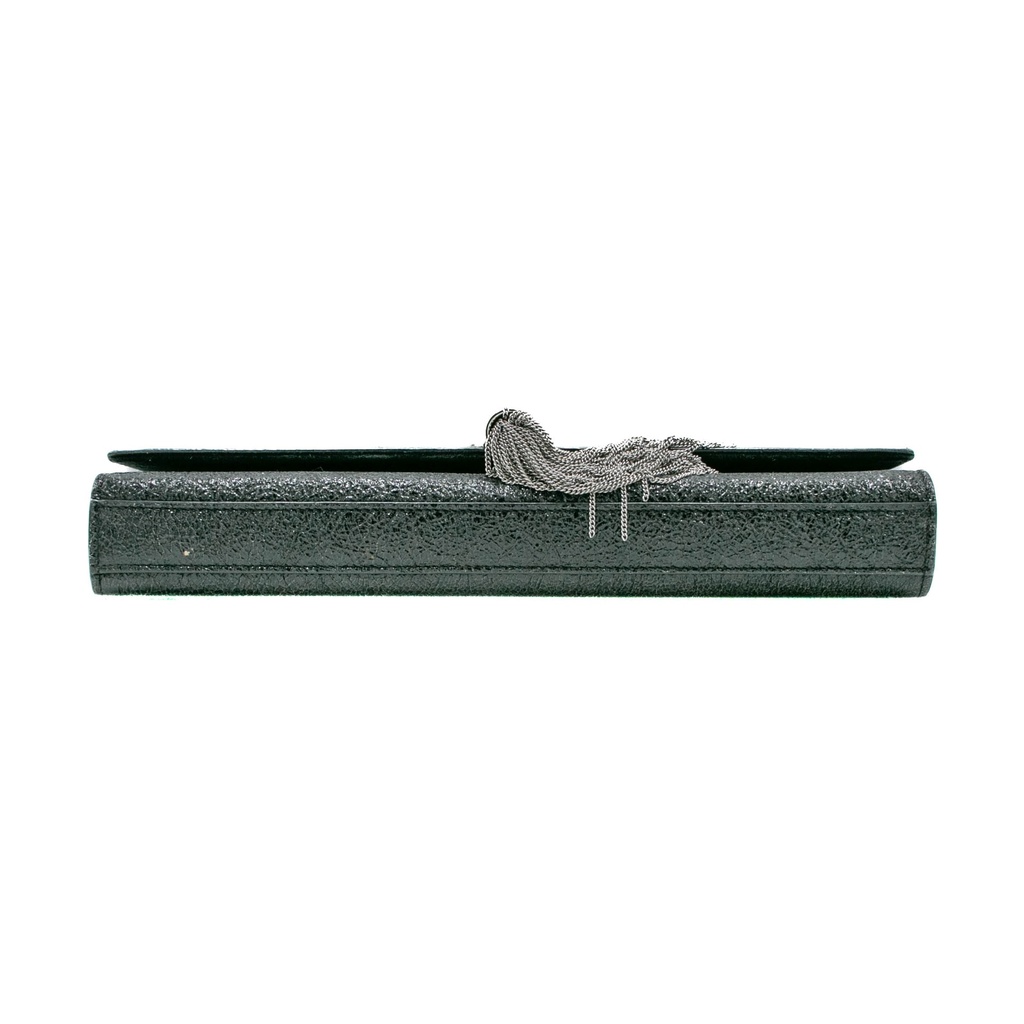 Saint Laurent Kate Clutch Sparkle Black