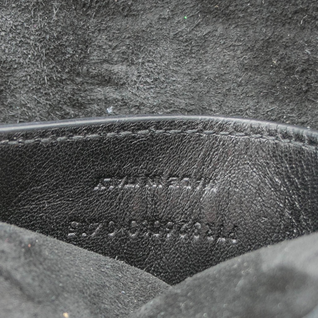 Saint Laurent Kate Clutch Sparkle Black