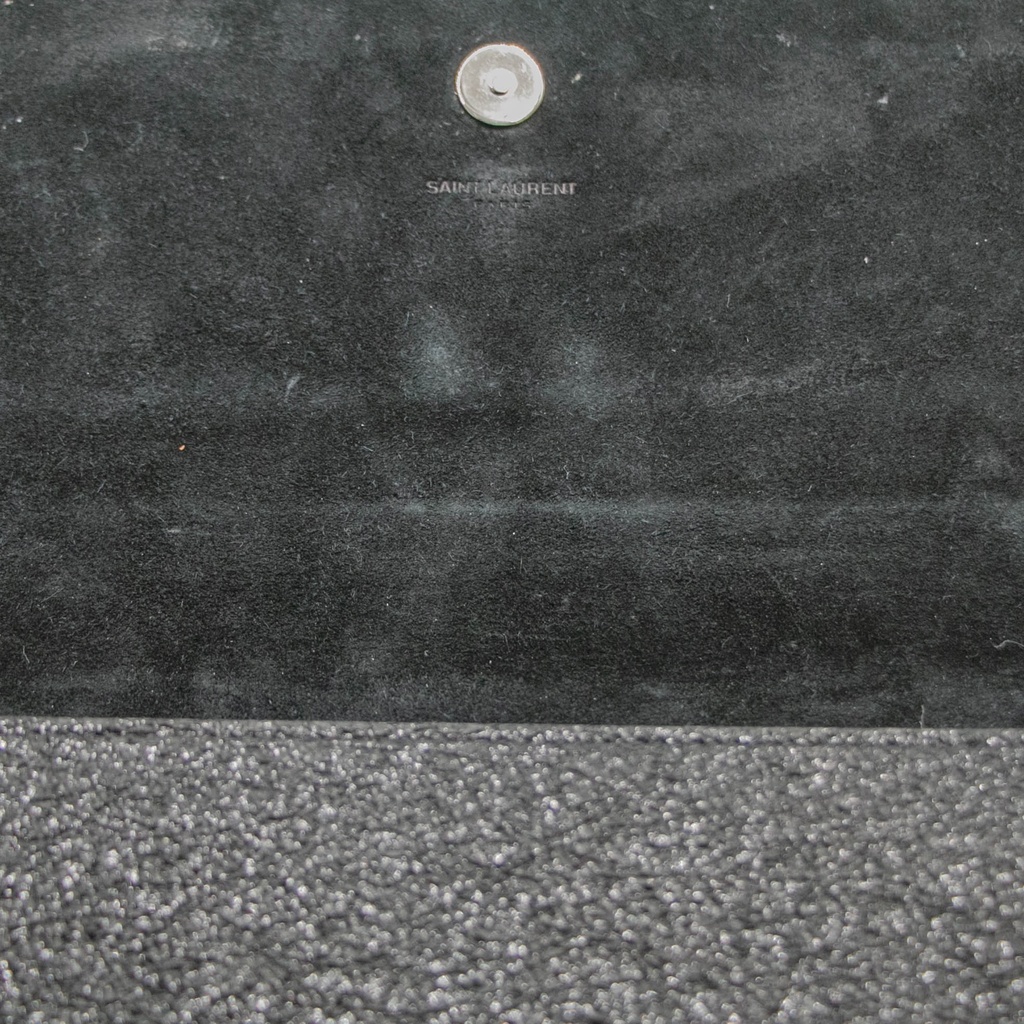 Saint Laurent Kate Clutch Sparkle Black
