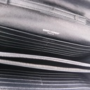 Yves Saint Laurent Chevron Cassandre Wallet on Chain Black