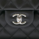 Chanel Classic Jumbo Calfskin/Lambskin Double Flap Black Handbag