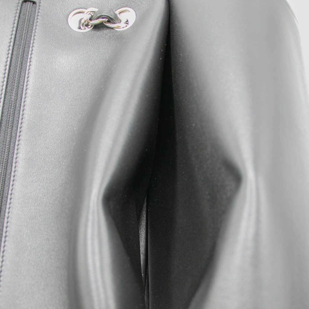 Chanel Classic Jumbo Calfskin/Lambskin Double Flap Black Handbag