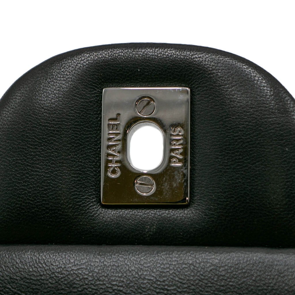 Chanel Classic Jumbo Calfskin/Lambskin Double Flap Black Handbag