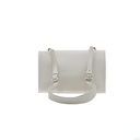 Prada Glace Crossbody Shoulder Bag White Leather
