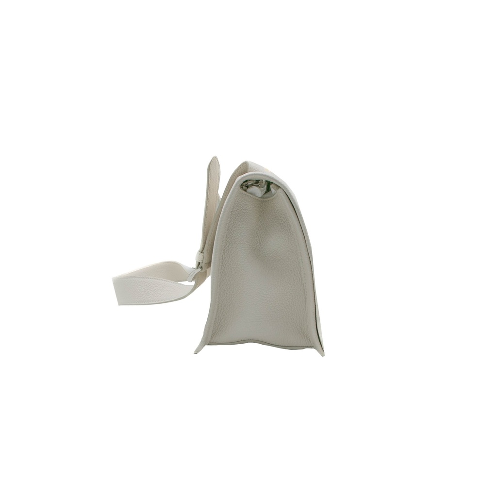 Prada Glace Crossbody Shoulder Bag White Leather