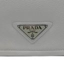 Prada Glace Crossbody Shoulder Bag White Leather
