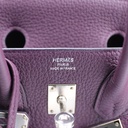Hermes Birkin 25 Togo Anemone Silver Hardware Handbag Year 2022