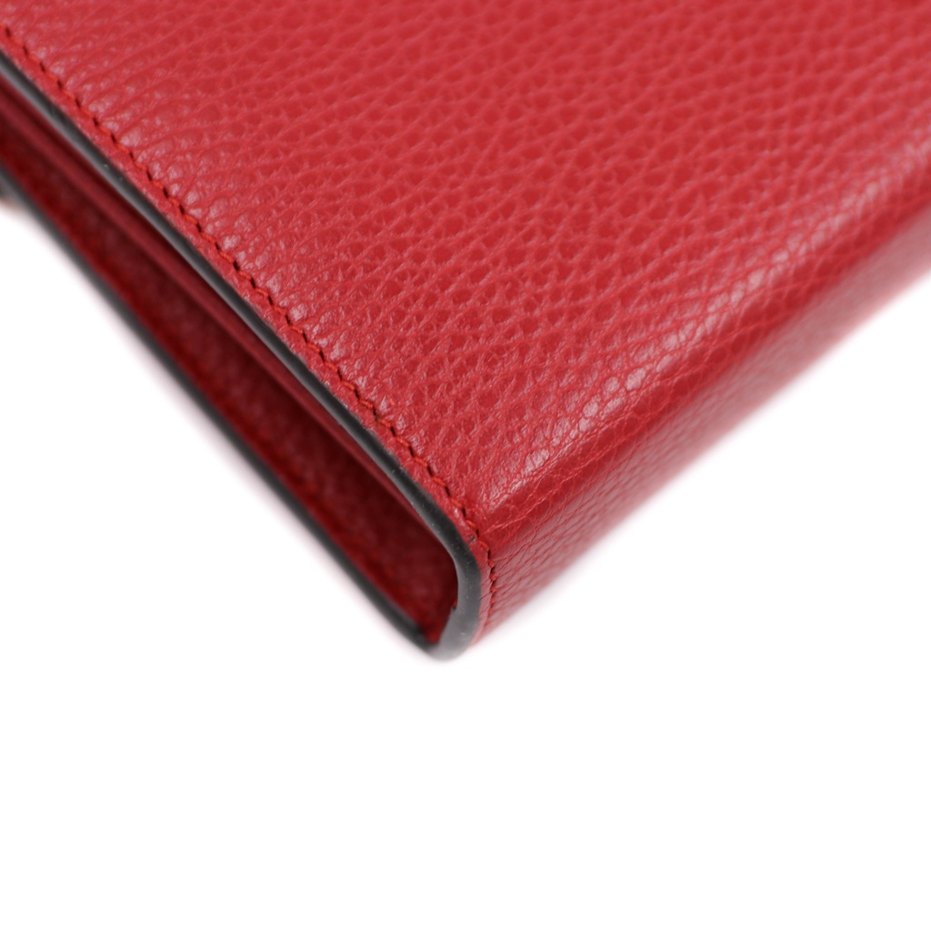 Gucci Calfskin Mini Dionysus Red Wallet on Chain