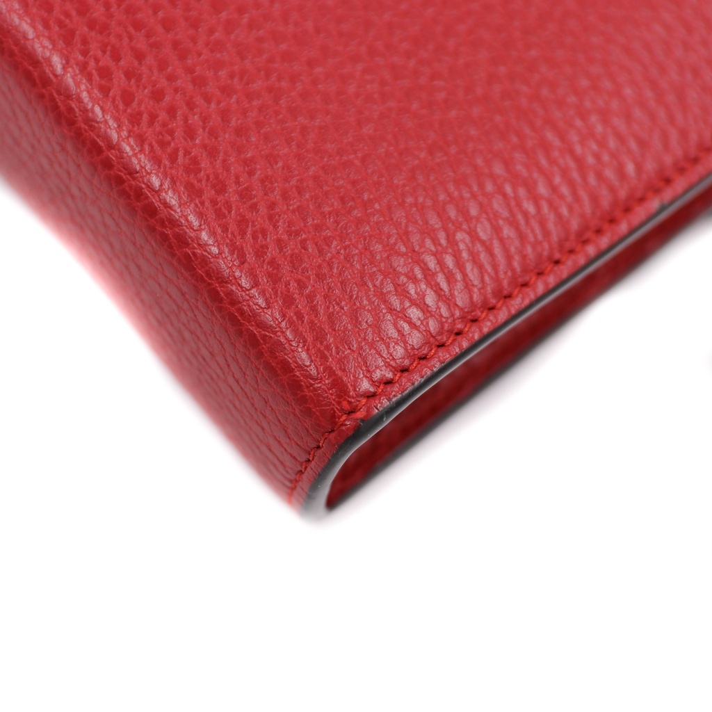 Gucci Calfskin Mini Dionysus Red Wallet on Chain