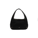 Valentino Rockstud Leather Shoulder Bag Black