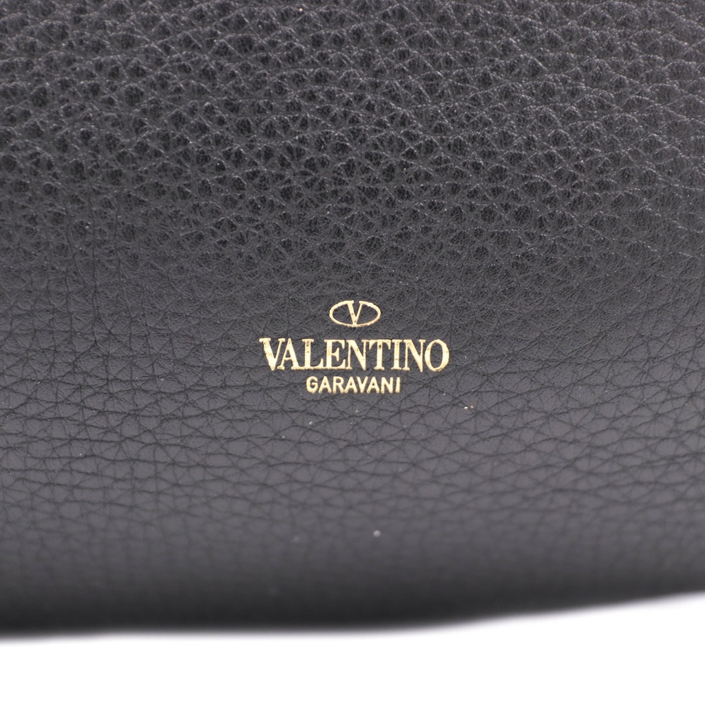 Valentino Rockstud Leather Shoulder Bag Black