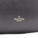 Valentino Rockstud Leather Shoulder Bag Black