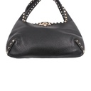 Valentino Rockstud Leather Shoulder Bag Black