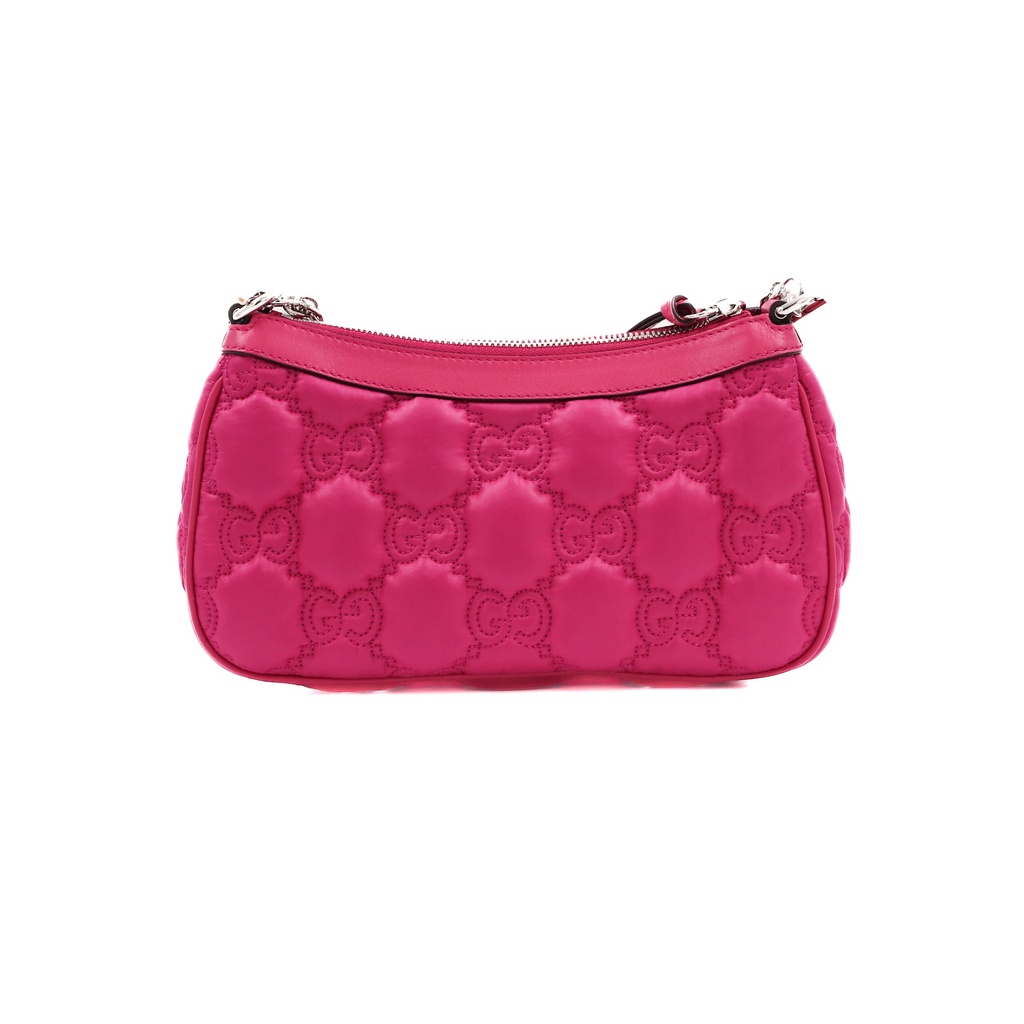 Gucci GG Matlasse Nylon Shoulder Bag Pink