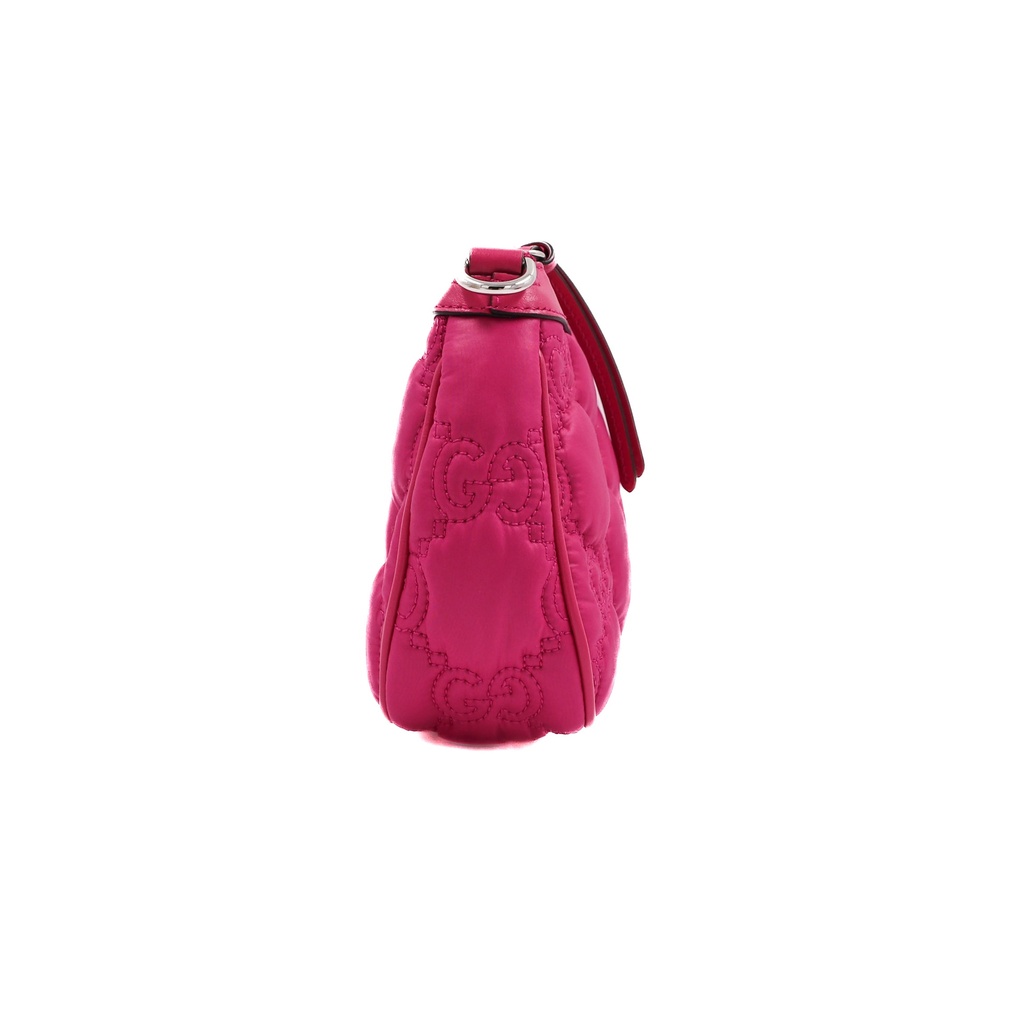Gucci GG Matlasse Nylon Shoulder Bag Pink