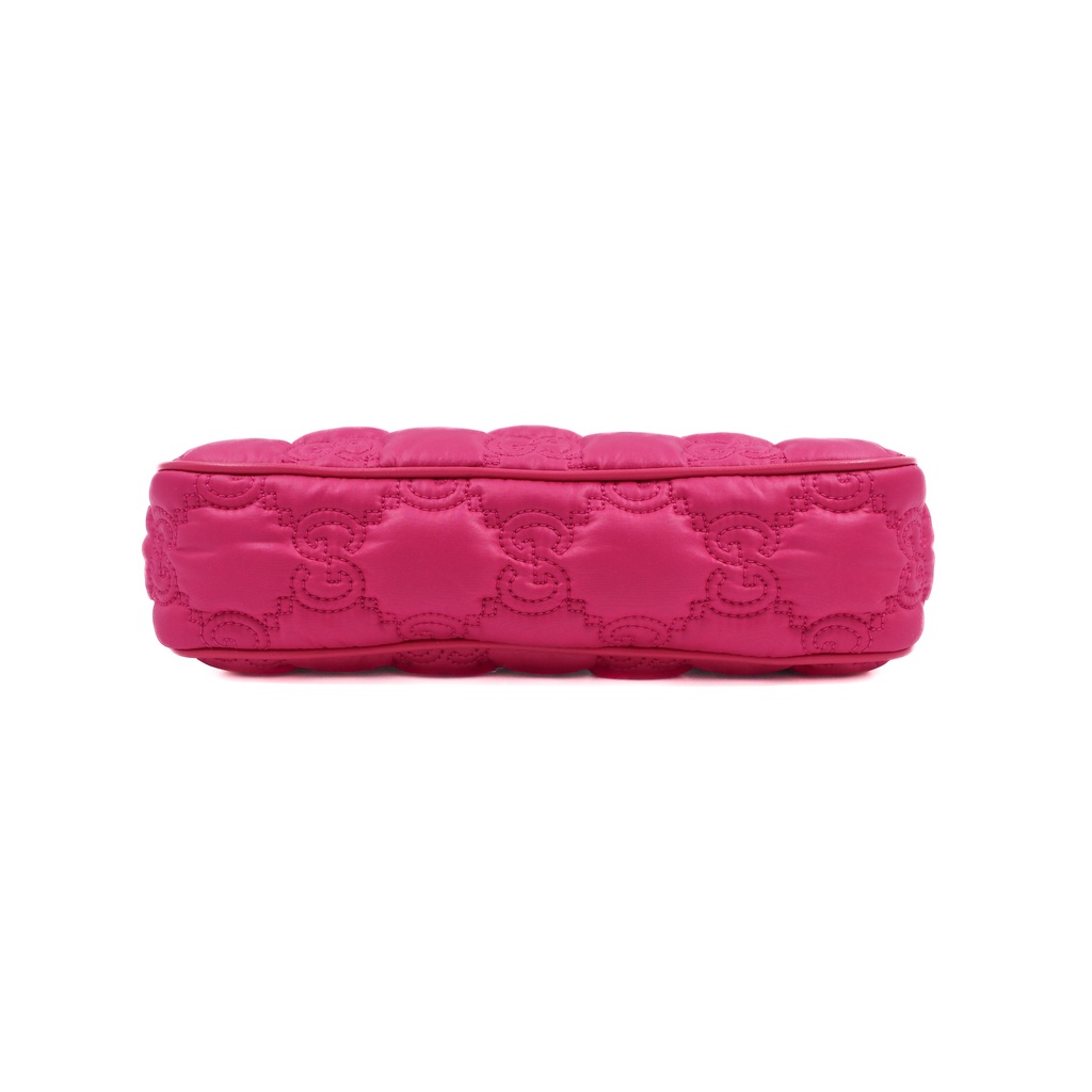 Gucci GG Matlasse Nylon Shoulder Bag Pink