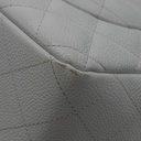 Chanel Quilted Caviar Skin Classic Single Flap Jumbo White