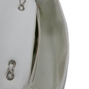 Chanel Quilted Caviar Skin Classic Single Flap Jumbo White