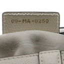 Christian Dior Medium Grained Calfskin Saddle Bag White