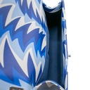 Chanel Printed Calfskin Medium Boy Flap Blue White