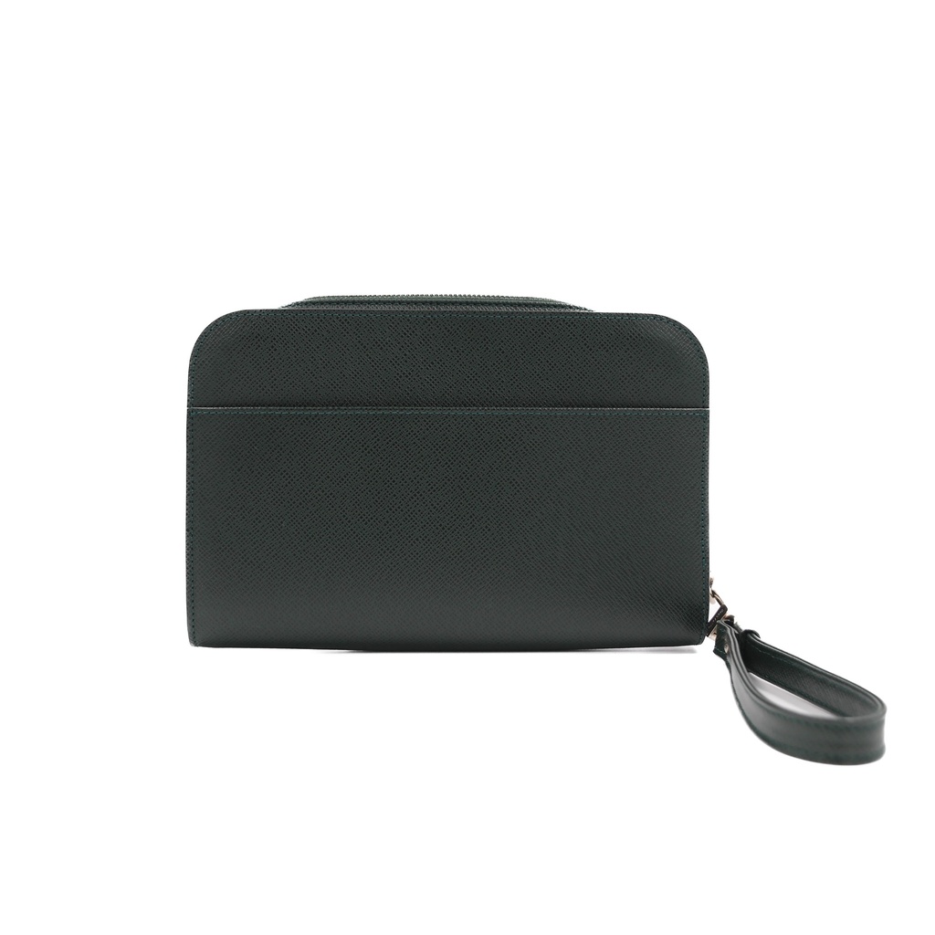 Louis Vuitton Taiga Baikal Second Clutch Green