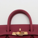 Hermes Birkin 25 Togo Ruby Gold Metal Fittings T:2015