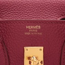 Hermes Birkin 25 Togo Ruby Gold Metal Fittings T:2015