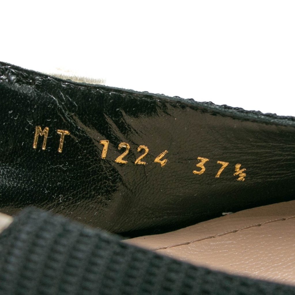 Christian Dior J'Adior Slingback Pump Black Technical Fabric In Size 37 1/2