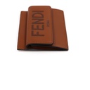 Fendi Roma Brown Leather Card Holder