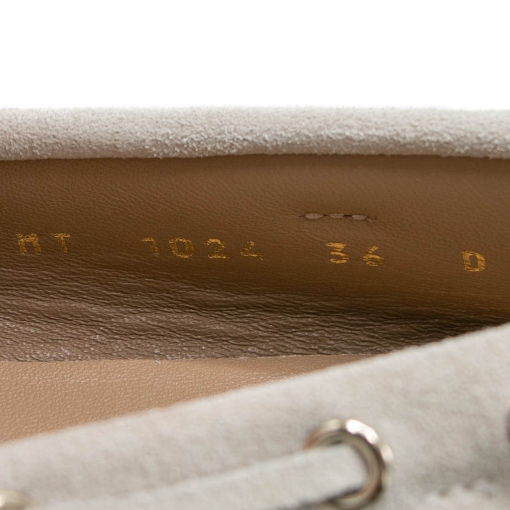 Christian Dior Miss Dior Street Moccasin Grey Suede  Size 36