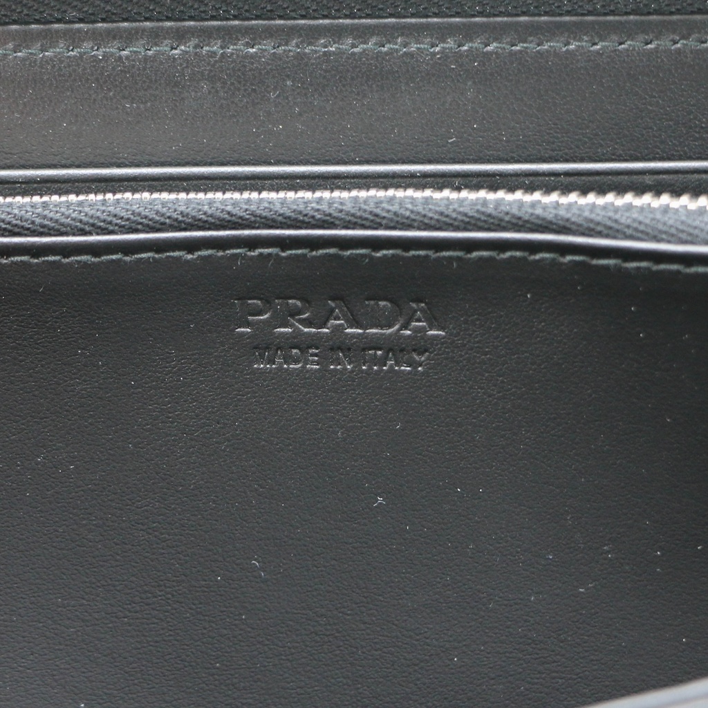 Prada Unisex Street Style Plain Leather Long Wallet Bridal